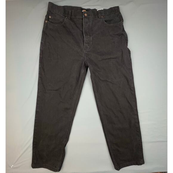 Dickies Duraflex Black Jeans | Size 36x32 | 100% Cotton Straight Fit - Picture 1 of 10